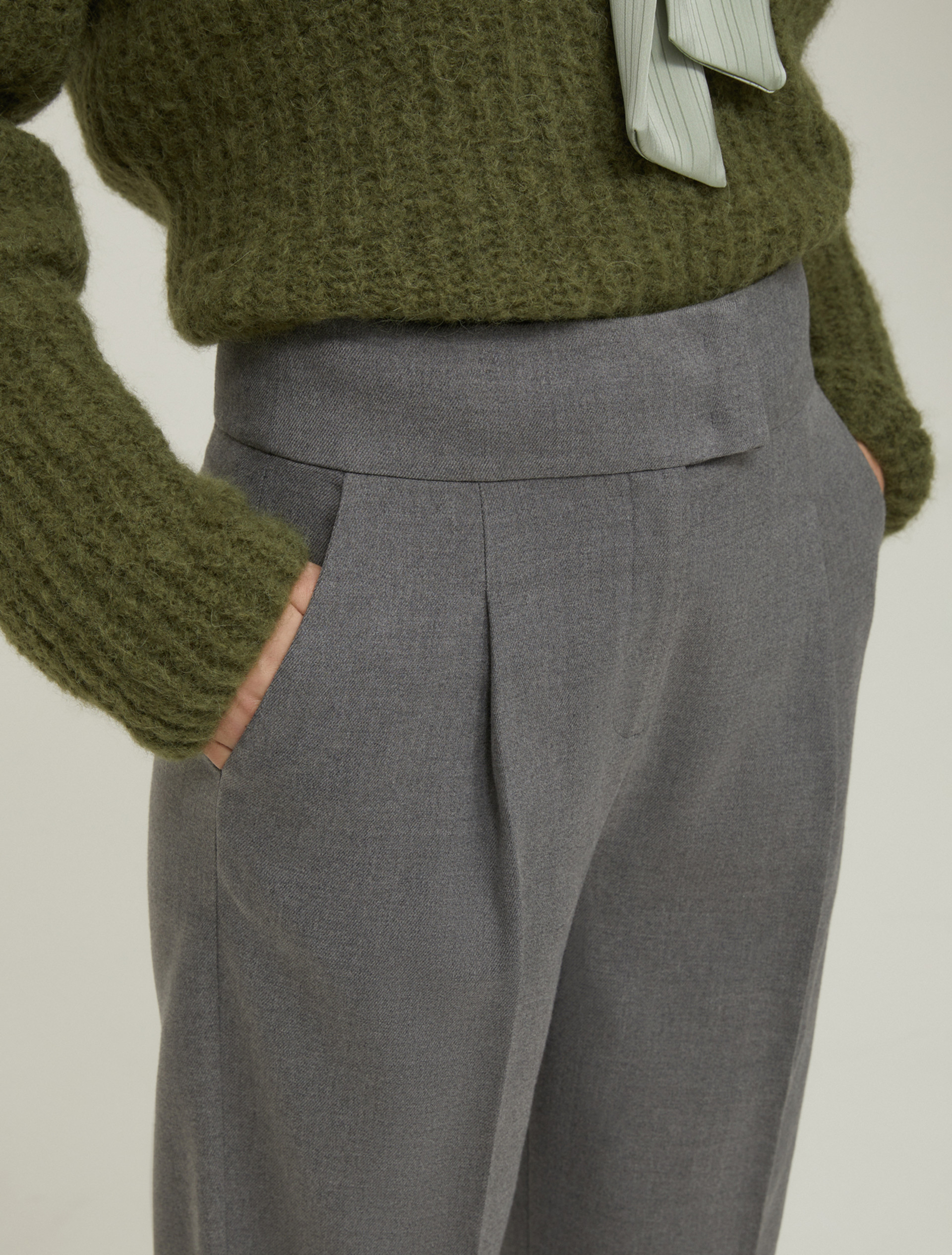 Pantaloni carrot fit - GRIGIO - pennyblack