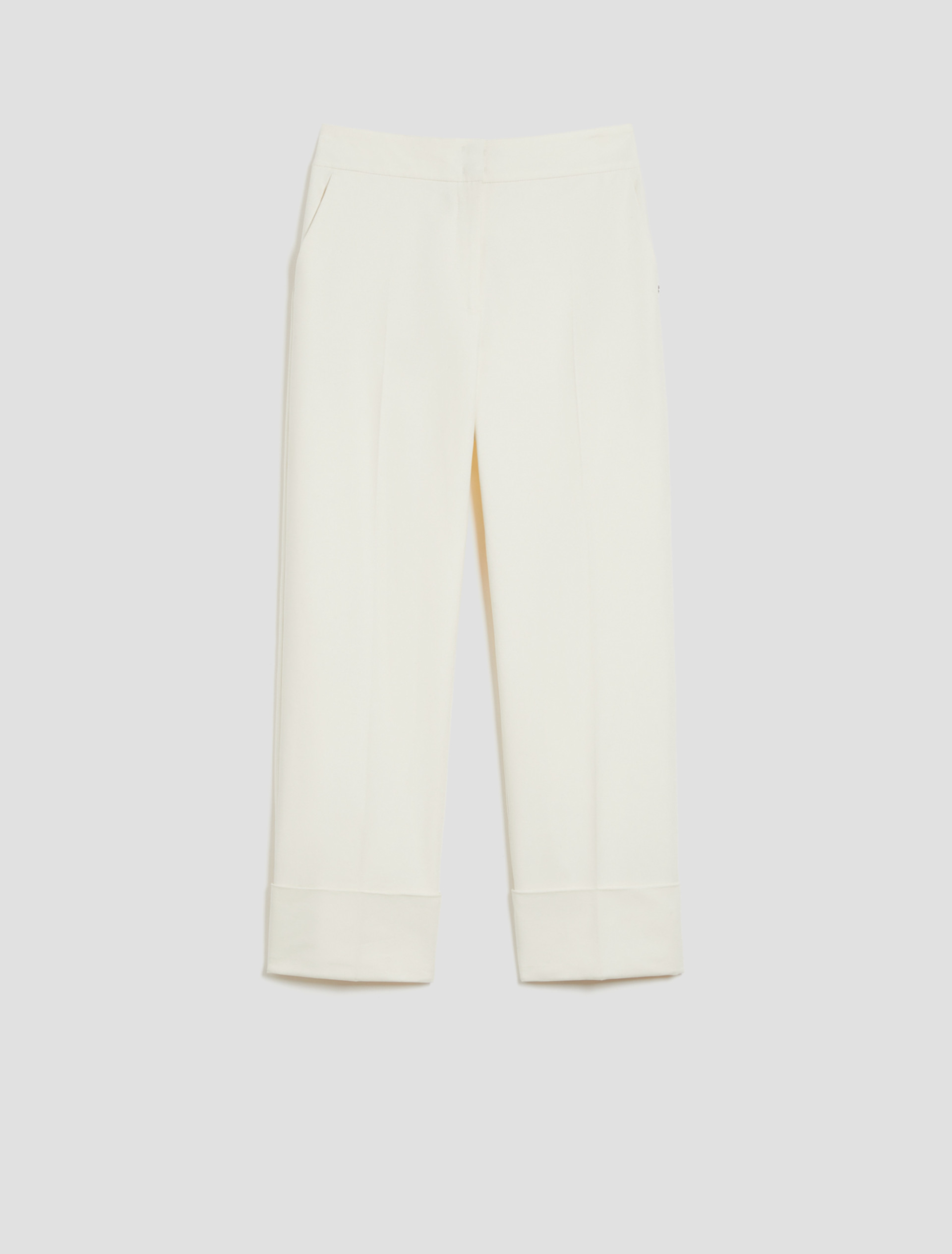 Double-woven cotton trousers - IVORY - pennyblack
