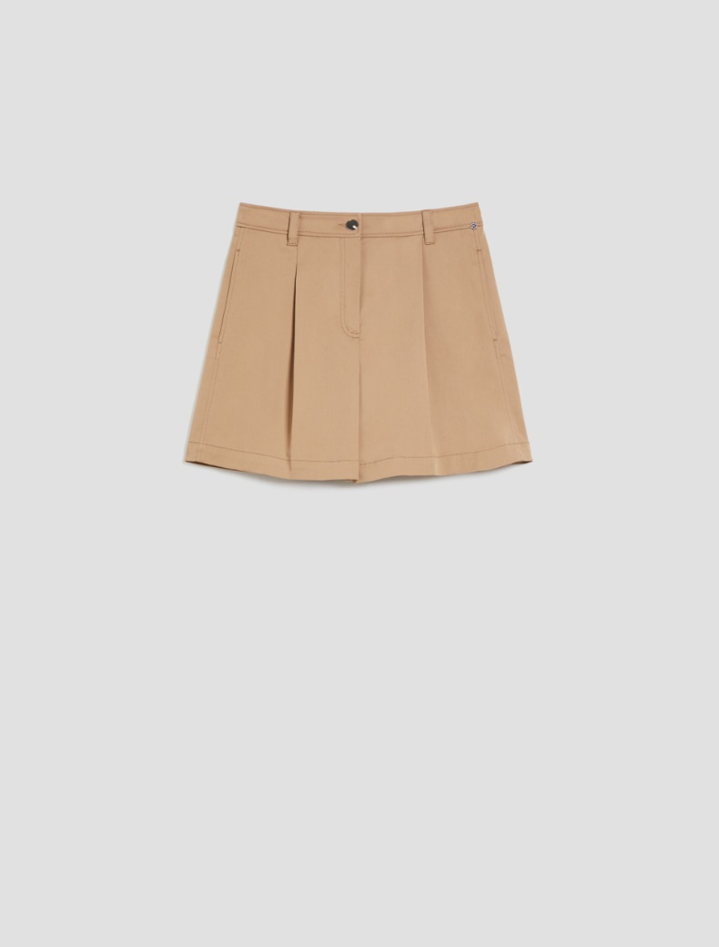 Gabardine shorts - CAMEL - pennyblack