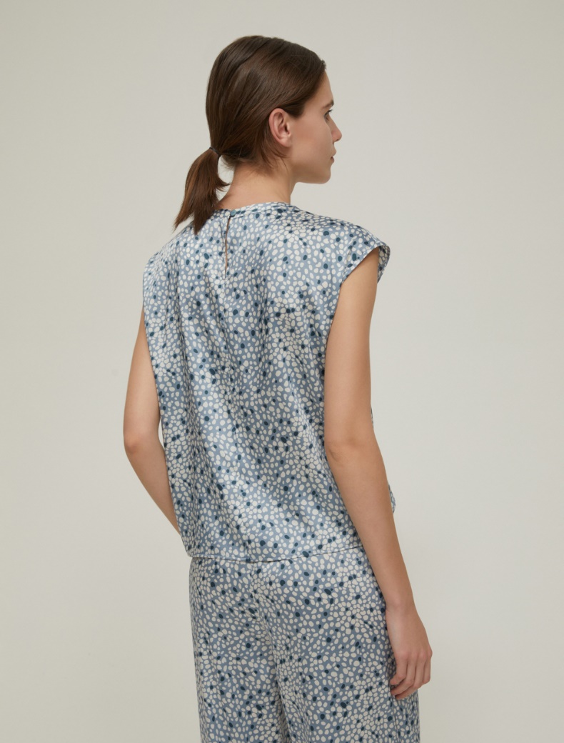 Fluid twill top - LIGHT BLUE - pennyblack