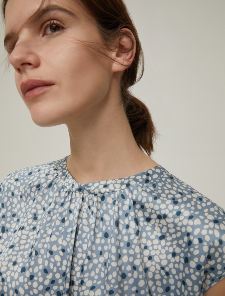 Fluid twill top - LIGHT BLUE - pennyblack