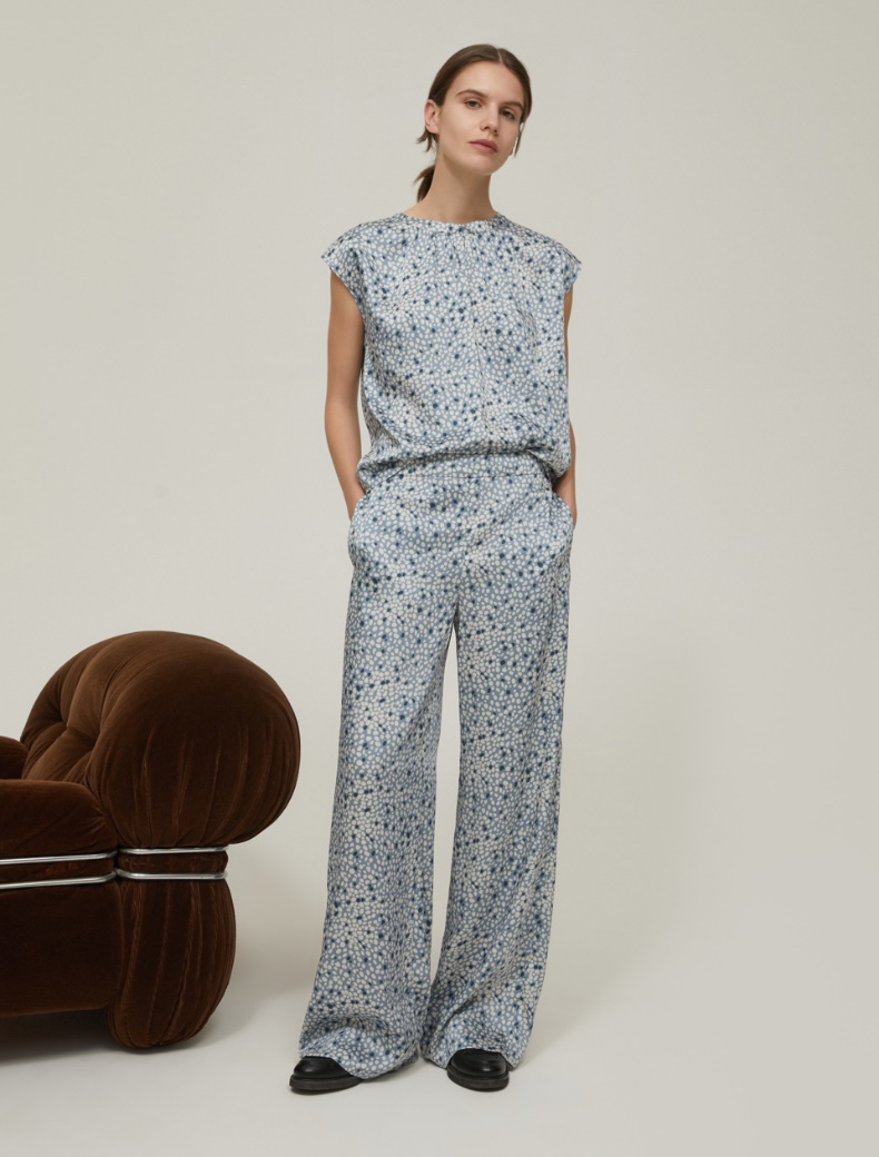 Fluid twill top - LIGHT BLUE - pennyblack