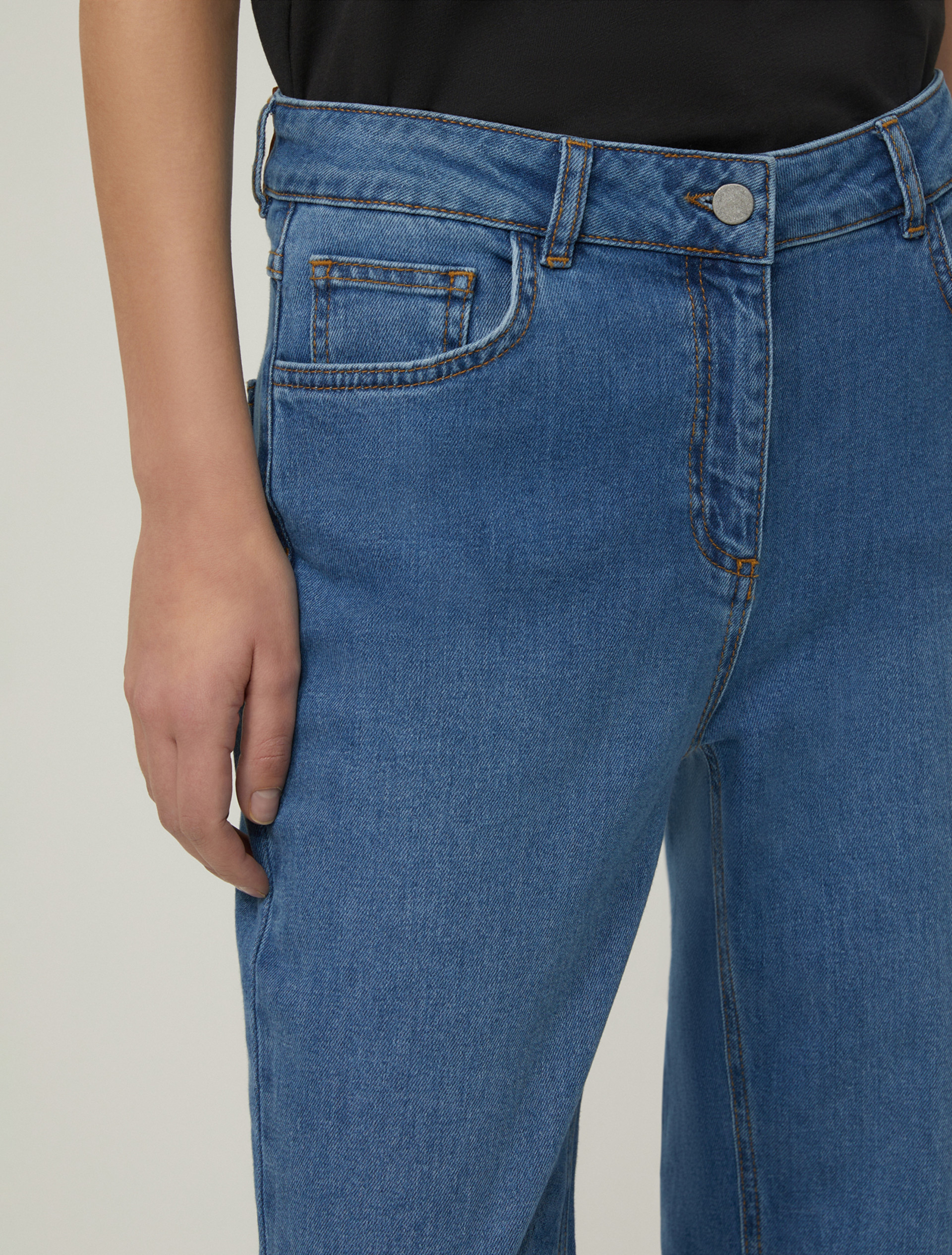 Mini-flared jeans - NAVY - pennyblack
