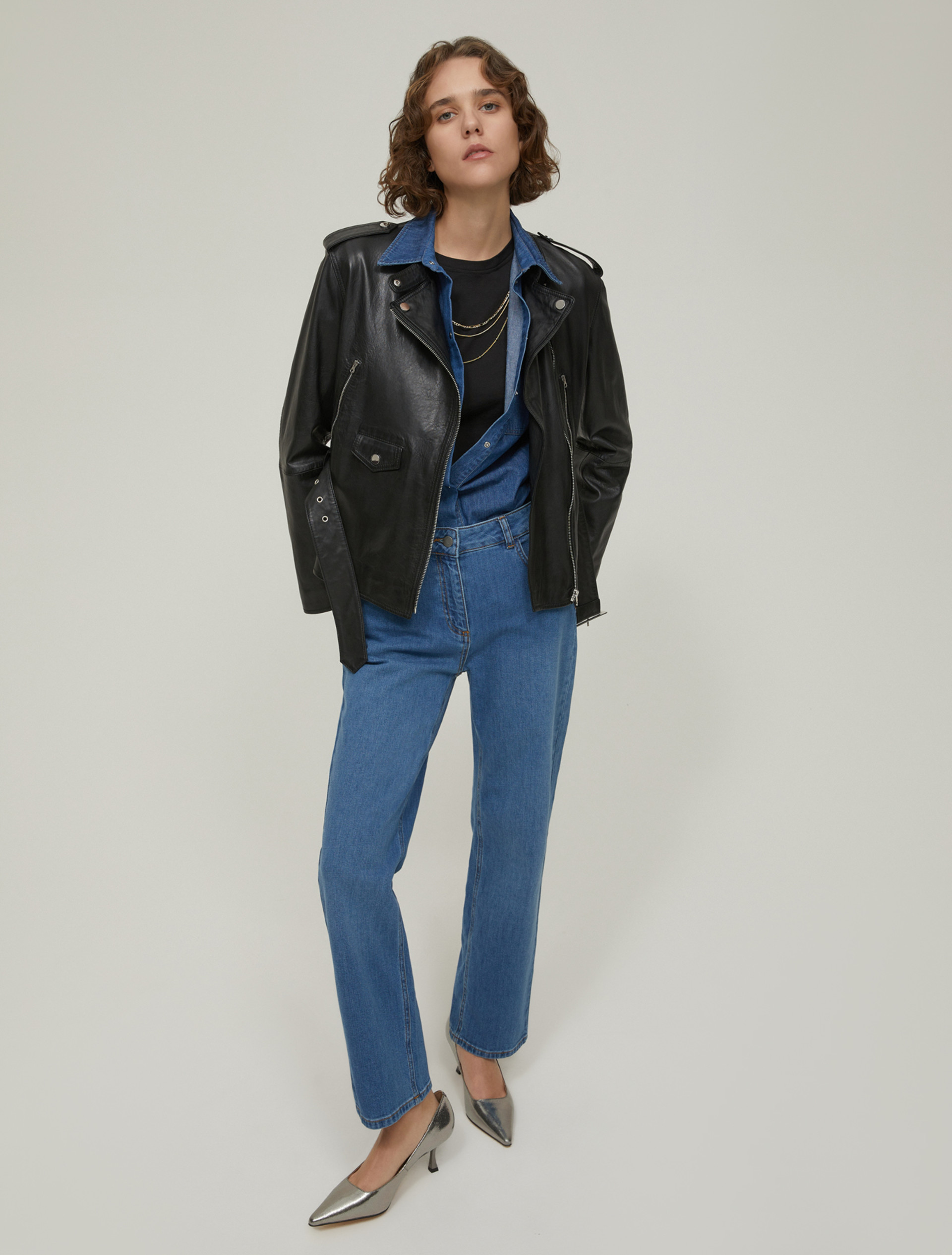 Mini-flared jeans - NAVY - pennyblack
