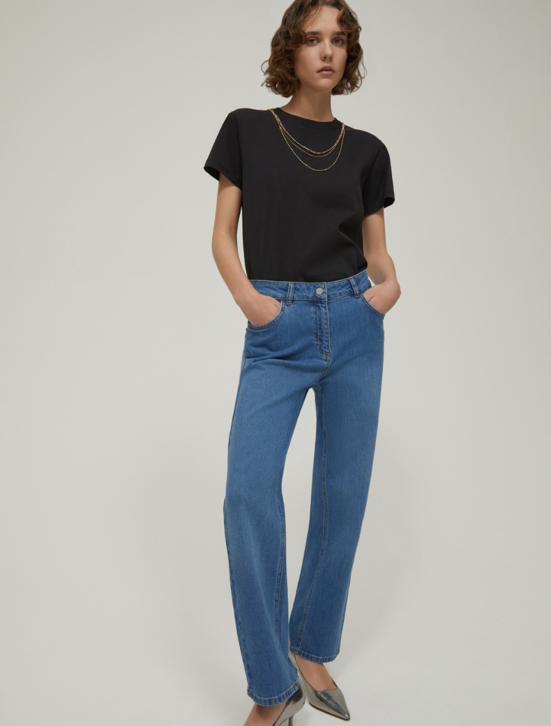 Mini-flared jeans - NAVY - pennyblack