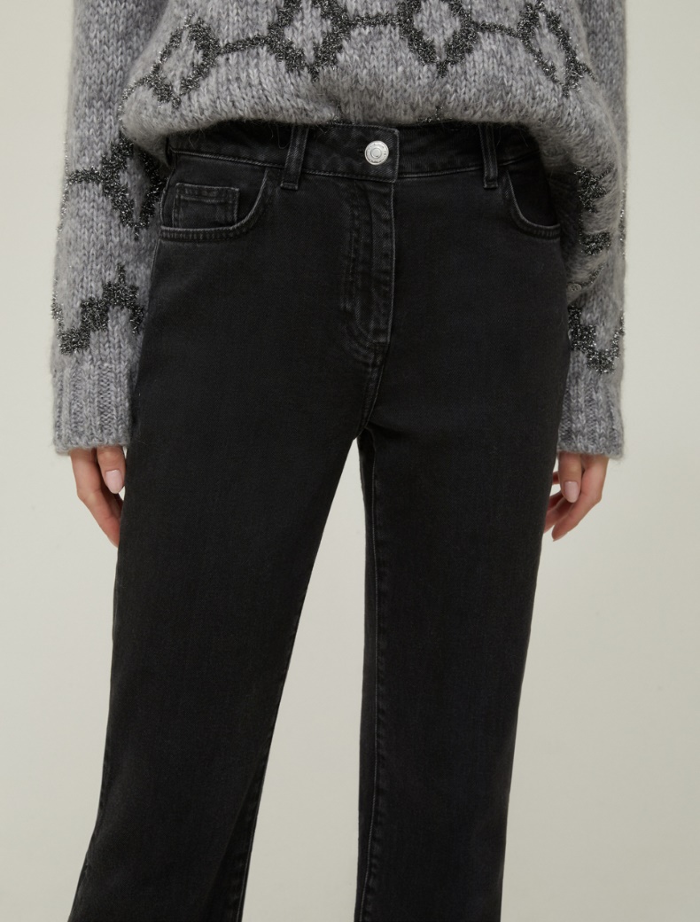 Mini-flared jeans - BLACK - pennyblack