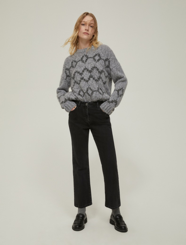 Mini-flared jeans - BLACK - pennyblack