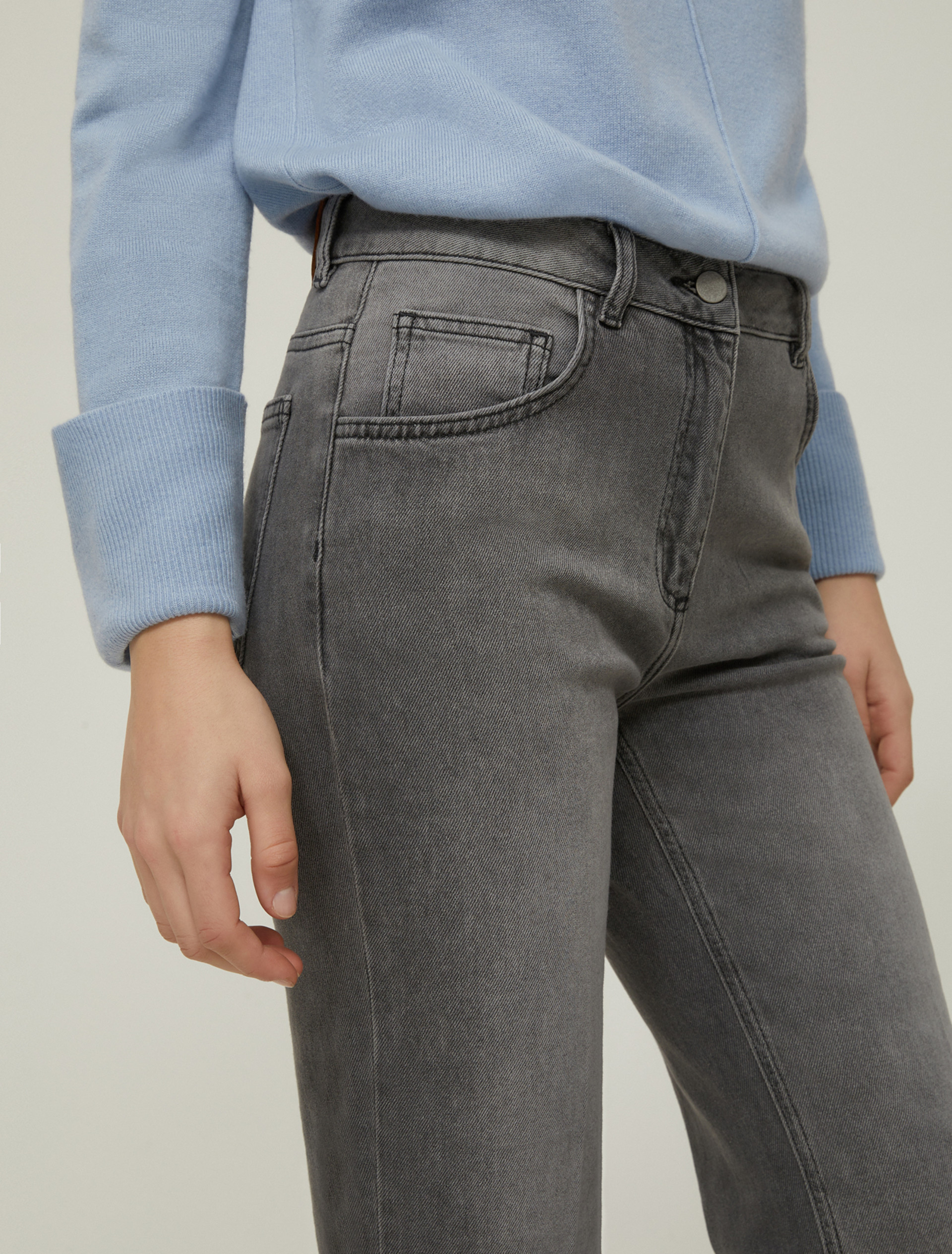 Bootcut jeans - GREY - pennyblack
