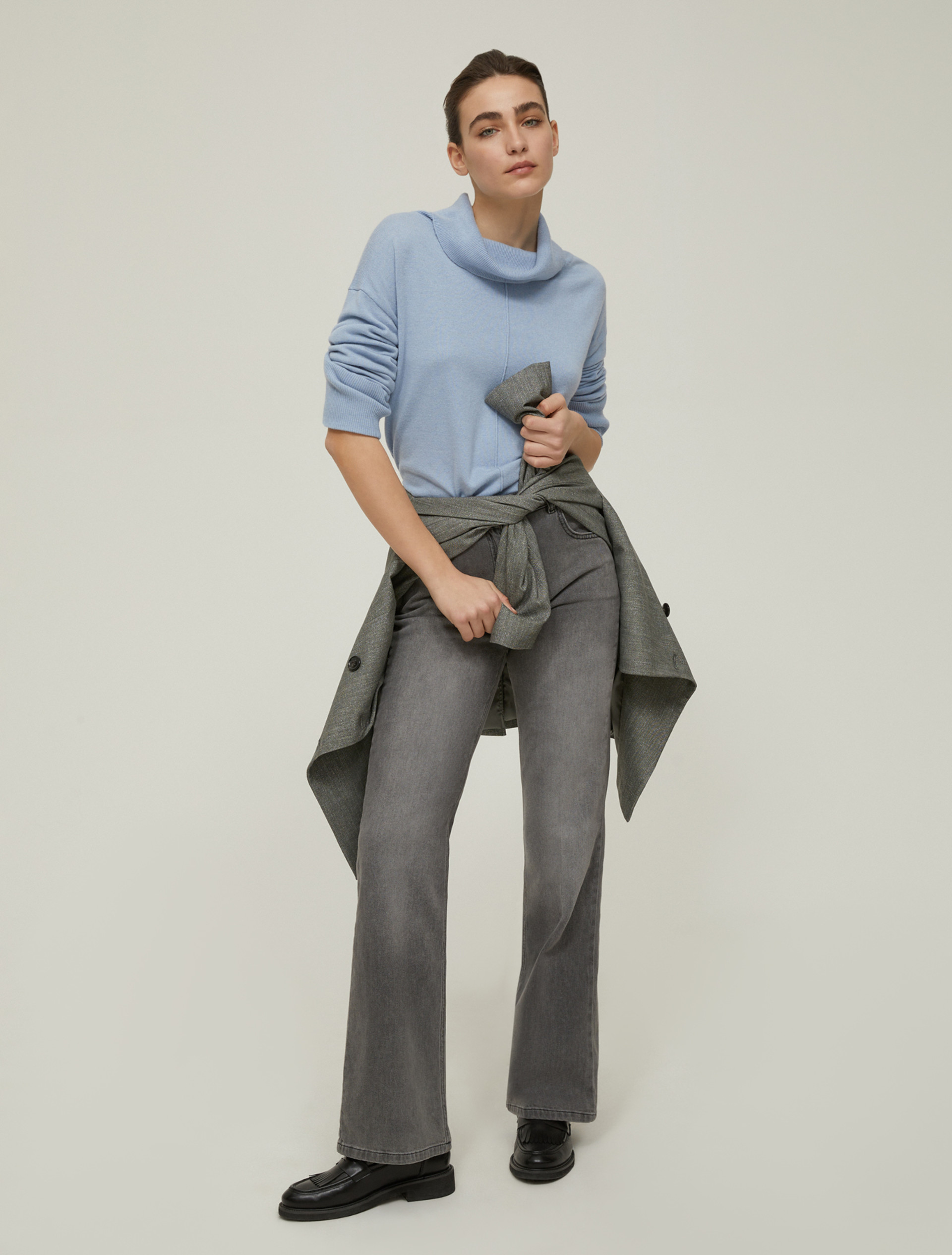Bootcut jeans - GREY - pennyblack