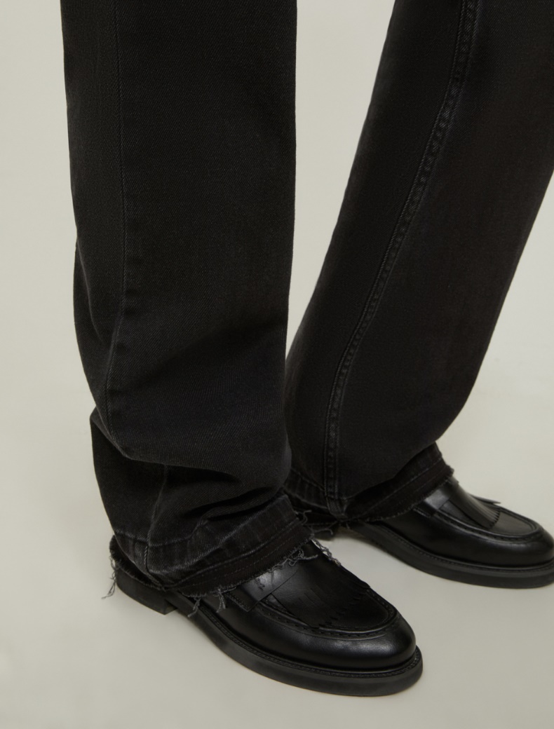 Straight-fit jeans - BLACK - pennyblack