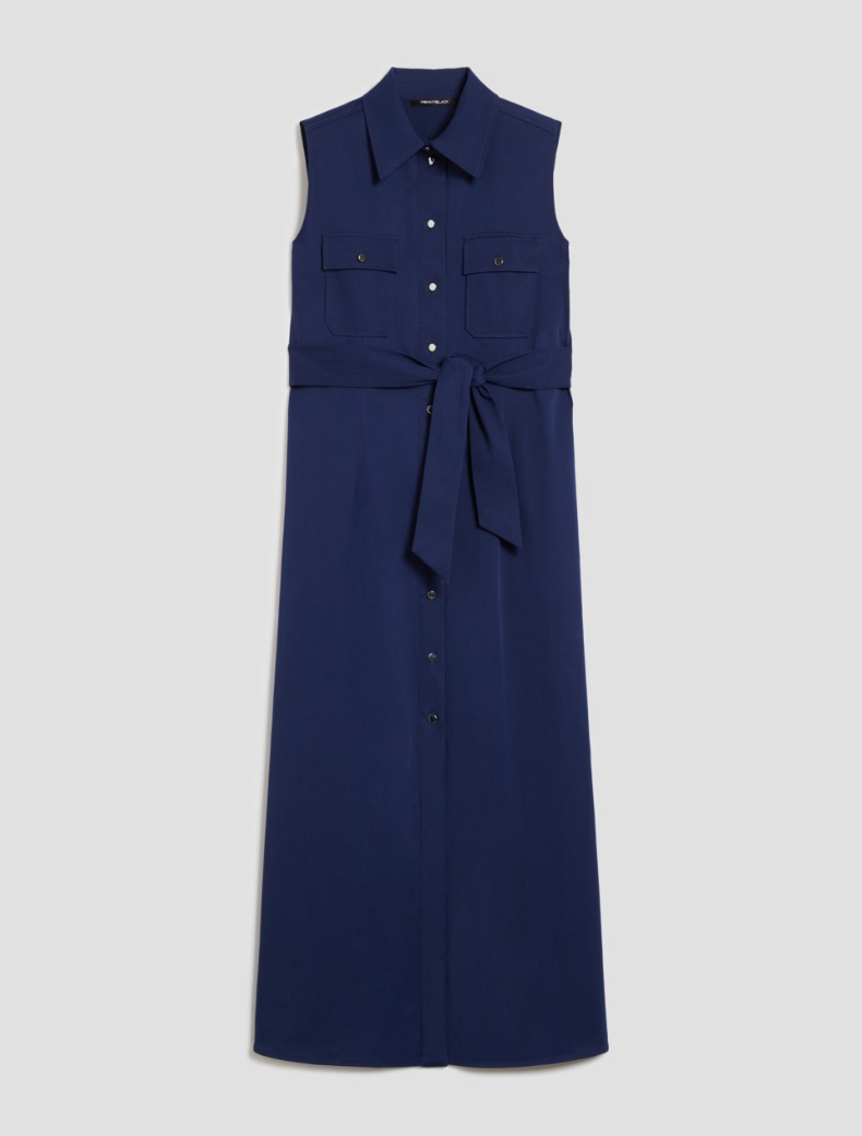 Gabardine shirt dress - NAVY - pennyblack