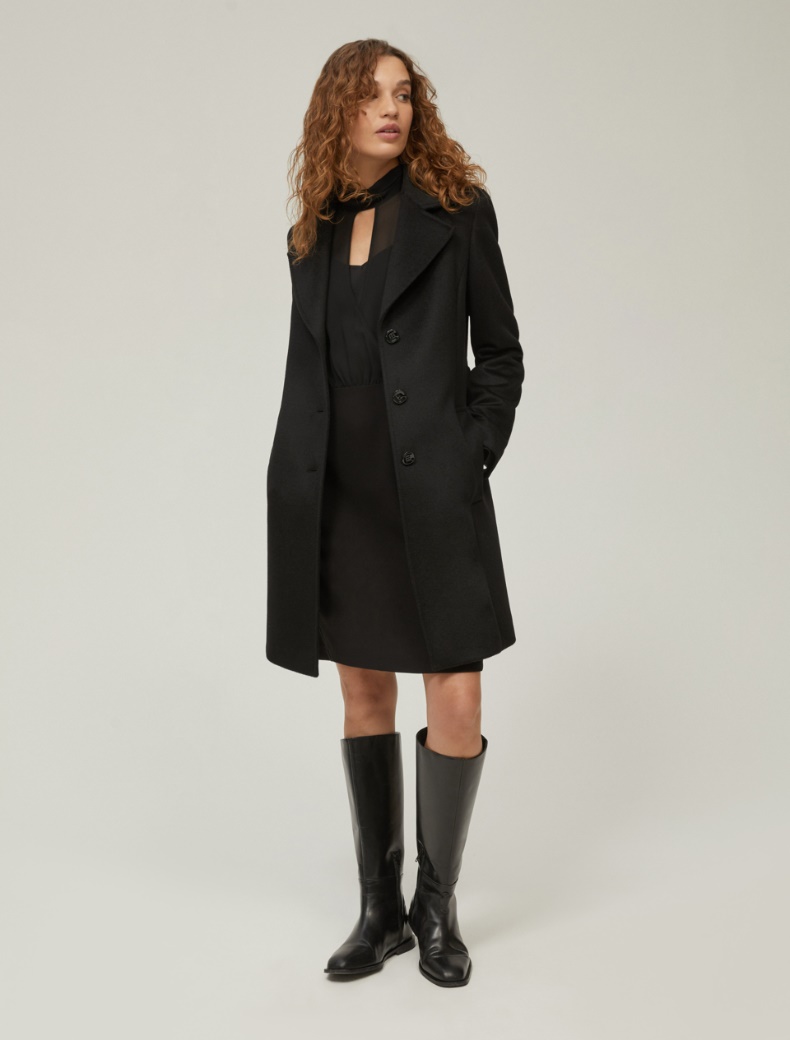 Georgette and cady dress - BLACK - pennyblack