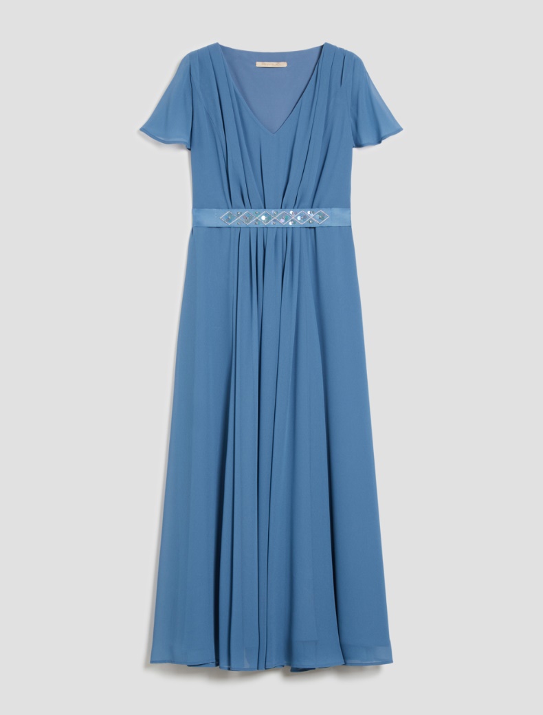 Georgette dress - LIGHT BLUE - pennyblack