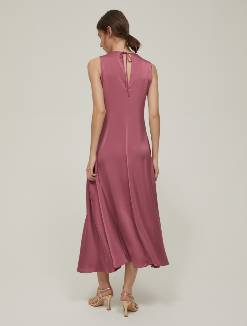 Fluid satin dress - MAUVE - pennyblack