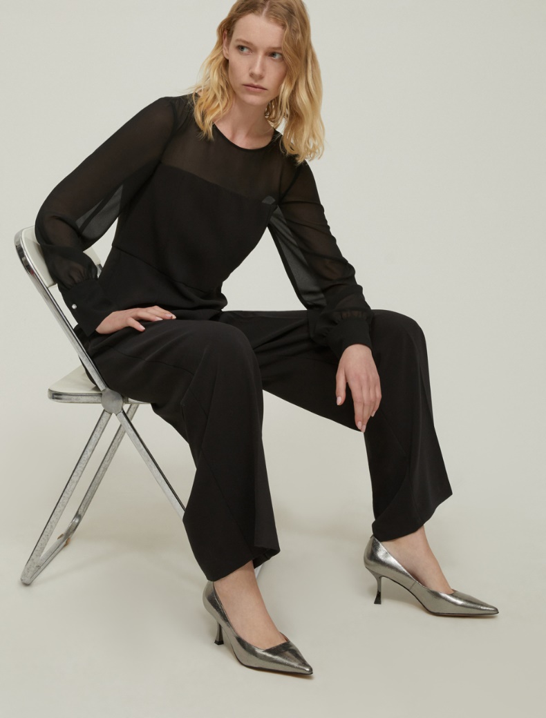 Cady and georgette jumpsuit - BLACK - pennyblack