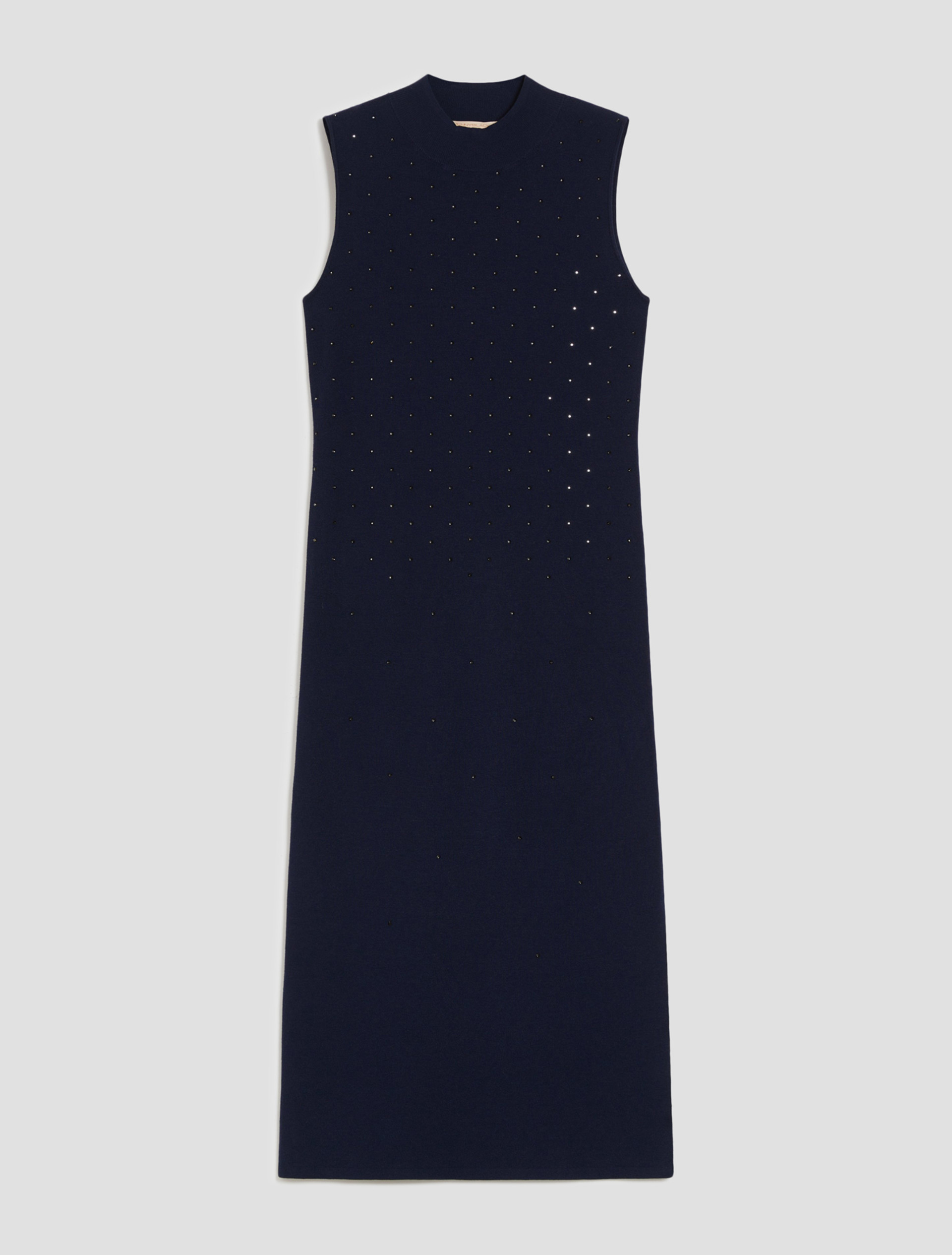 Abito in maglia con micro-borchie - BLU - pennyblack