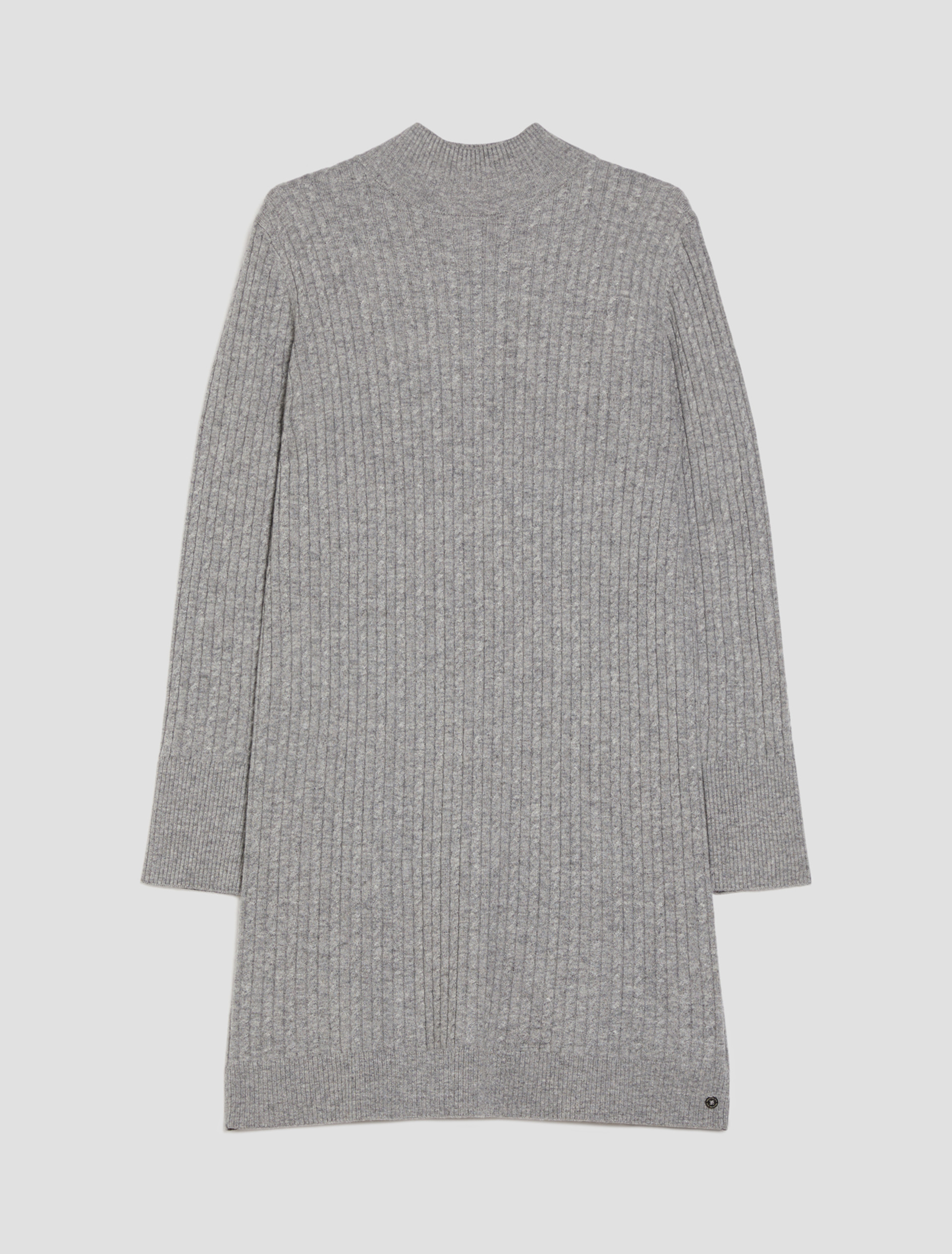 Abito in maglia a trecce - GRIGIO MEDIO - pennyblack