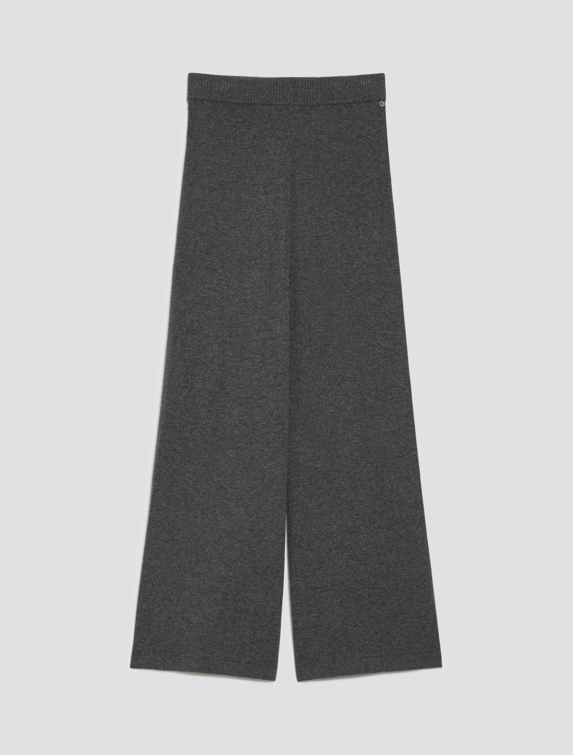 Pantaloni ampi in maglia - GRIGIO SCURO MELANGE - pennyblack