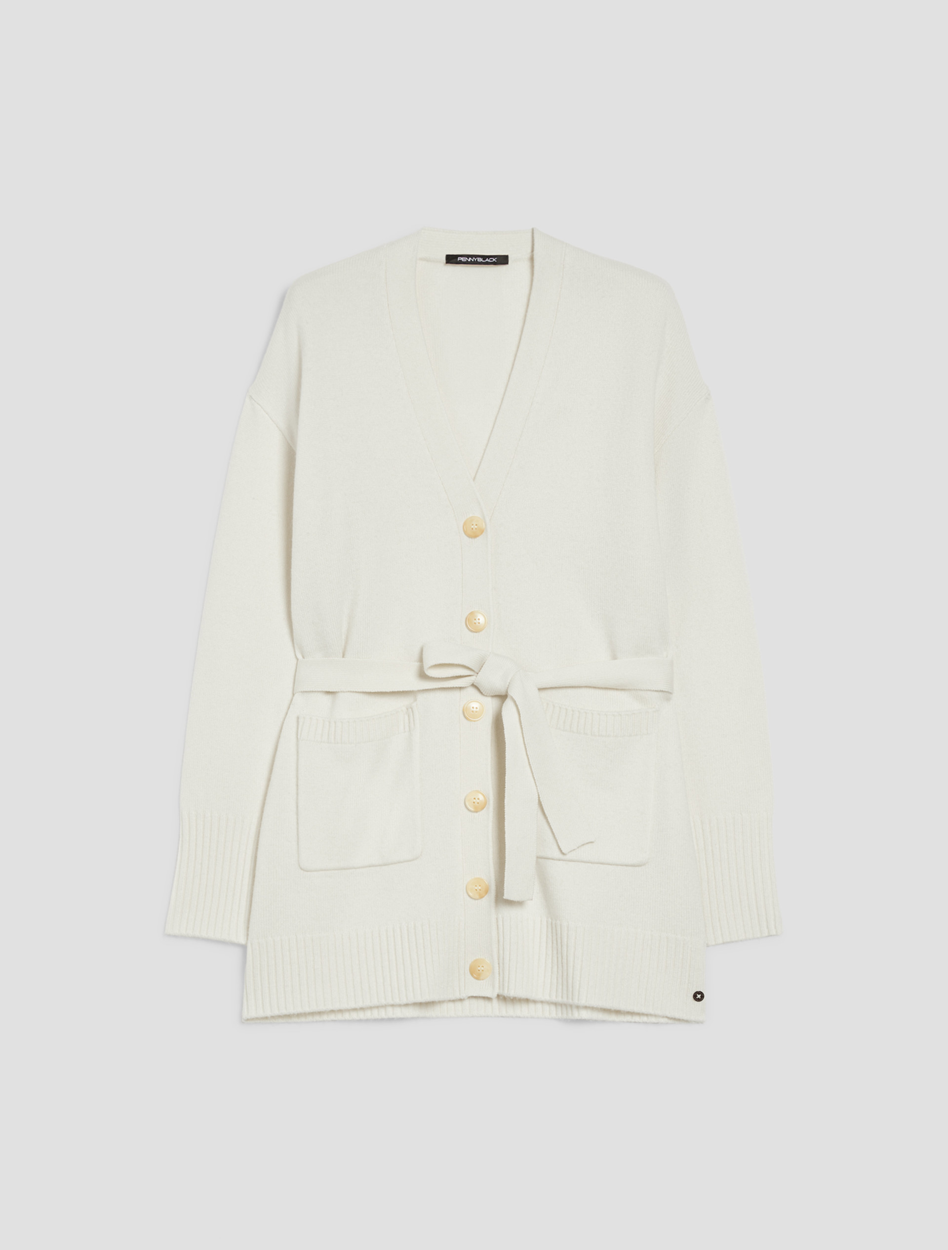 Wool-blend cardigan - IVORY - pennyblack