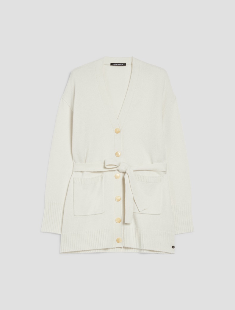 Wool-blend cardigan - IVORY - pennyblack
