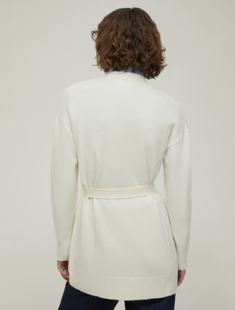 Wool-blend cardigan - IVORY - pennyblack