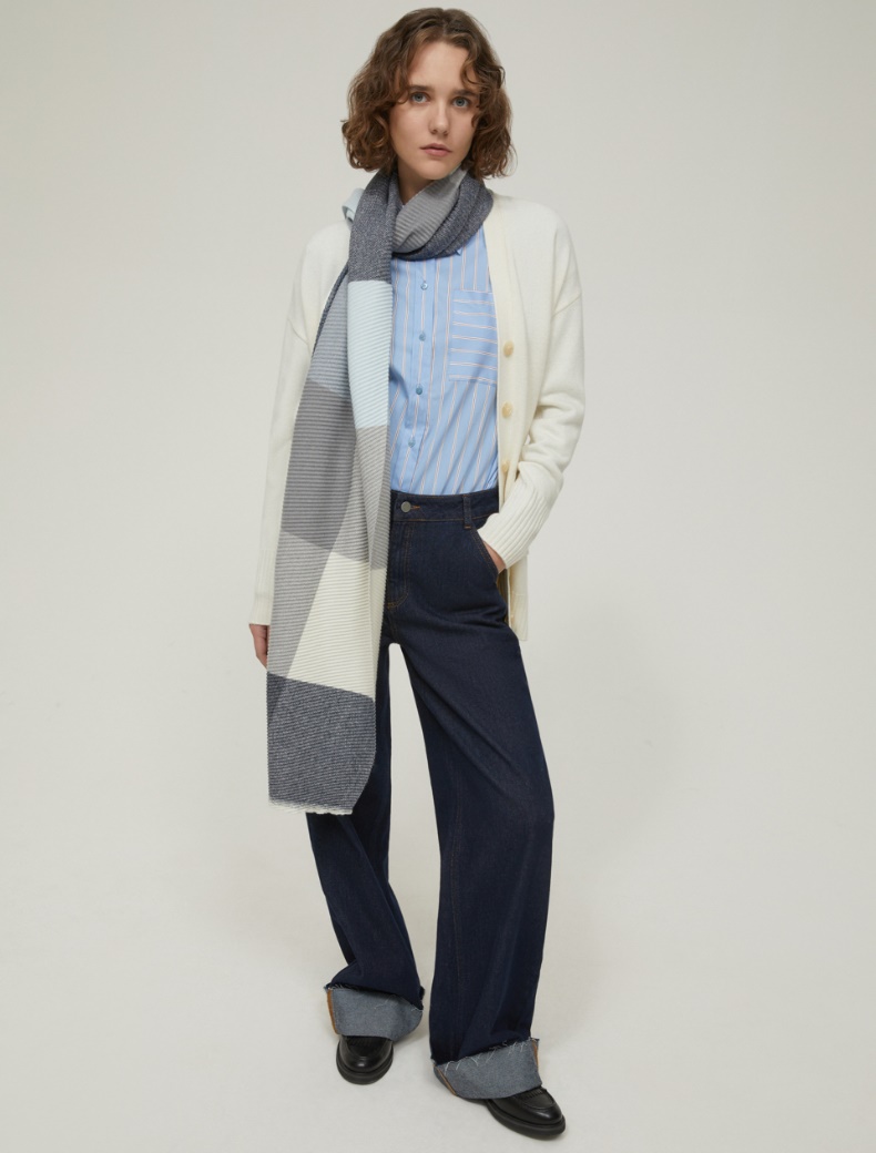 Wool-blend cardigan - IVORY - pennyblack