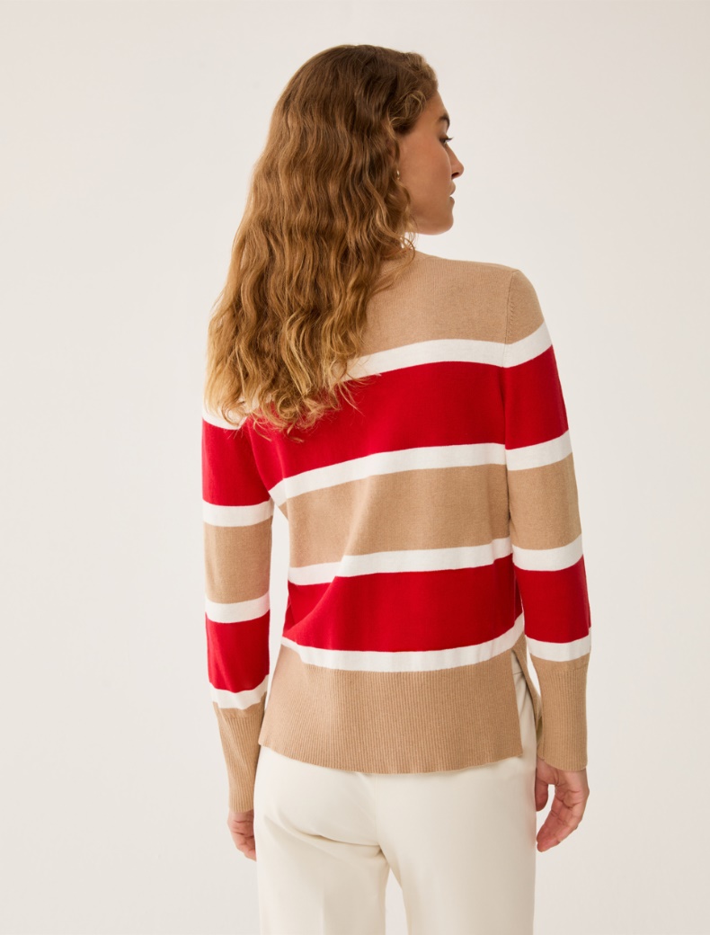 Cotton and cashmere sweater - RED - pennyblack