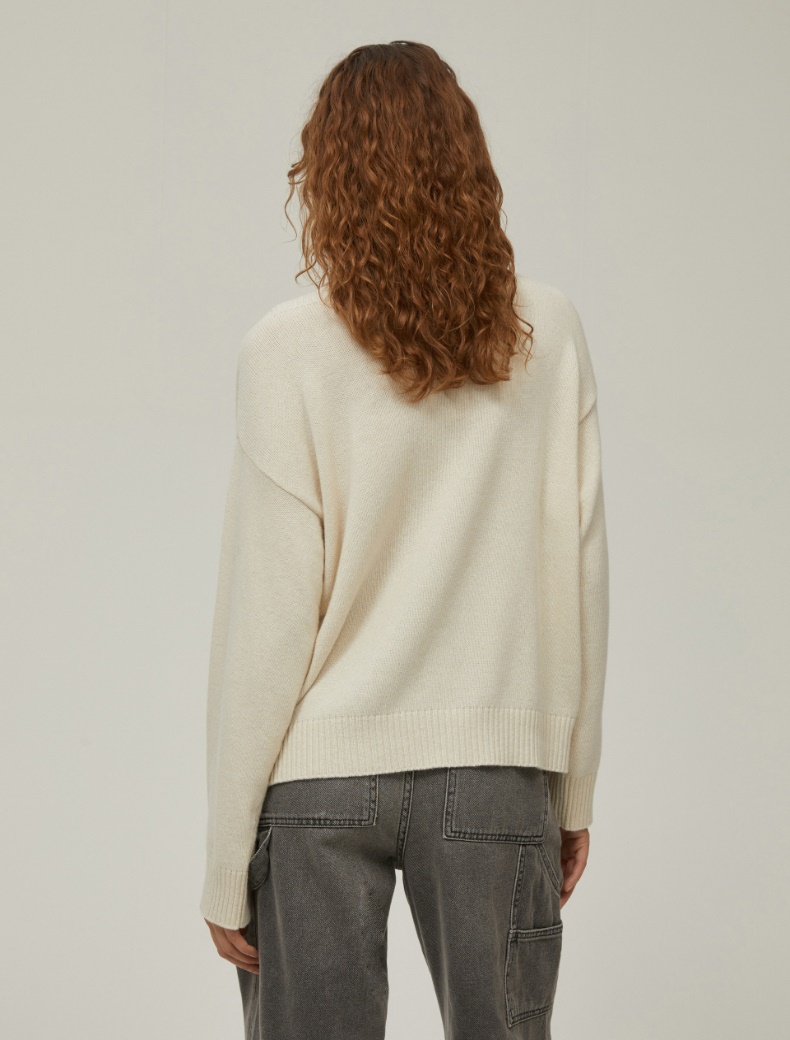 Lamé-star sweater - CREAM - pennyblack