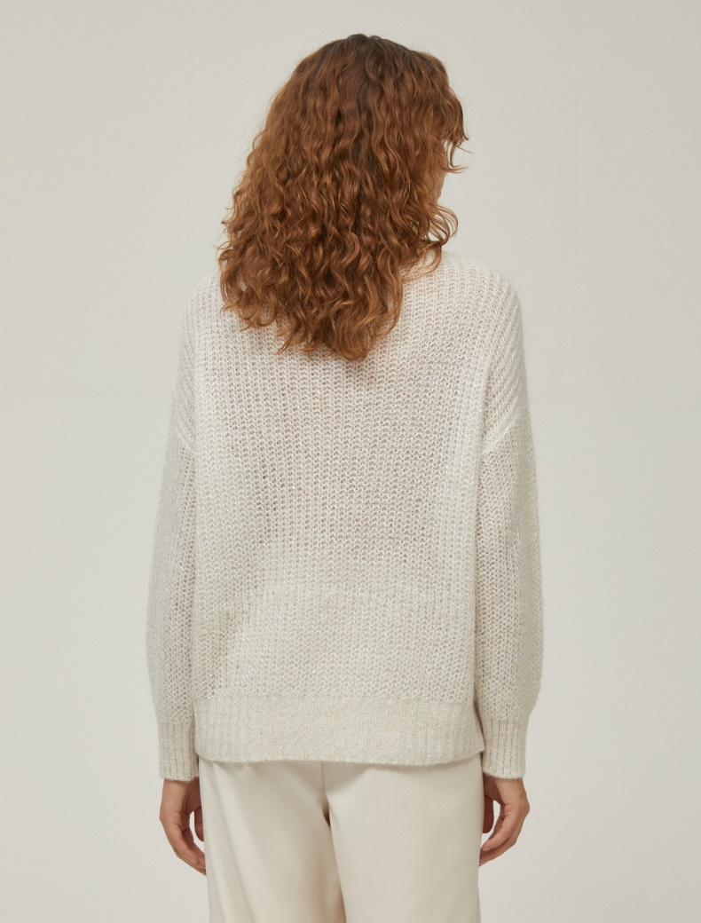 Micro-sequin sweater - CREAM - pennyblack