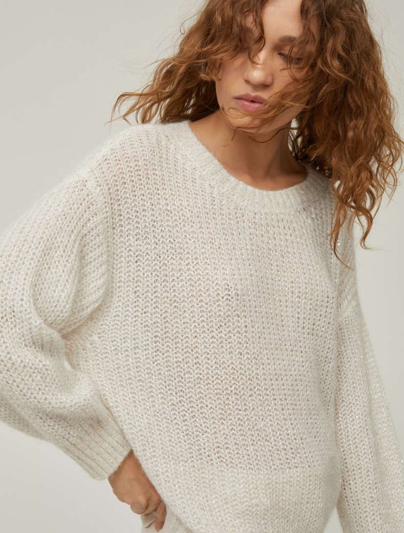 Micro-sequin sweater Micro-sequin sweater - CREAM - pennyblack