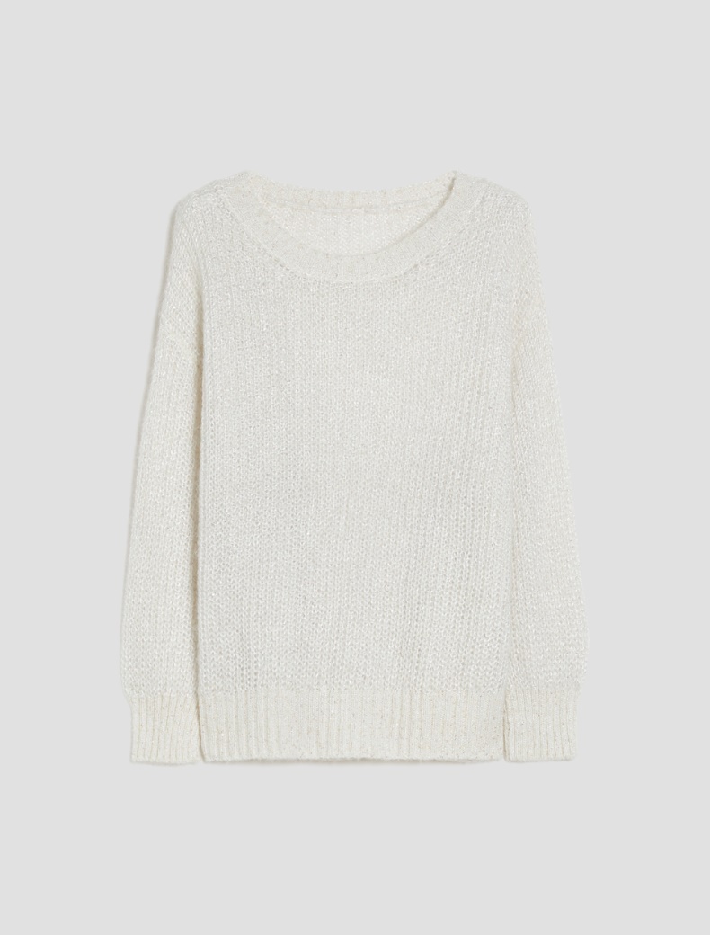 Micro-sequin sweater Micro-sequin sweater - CREAM - pennyblack