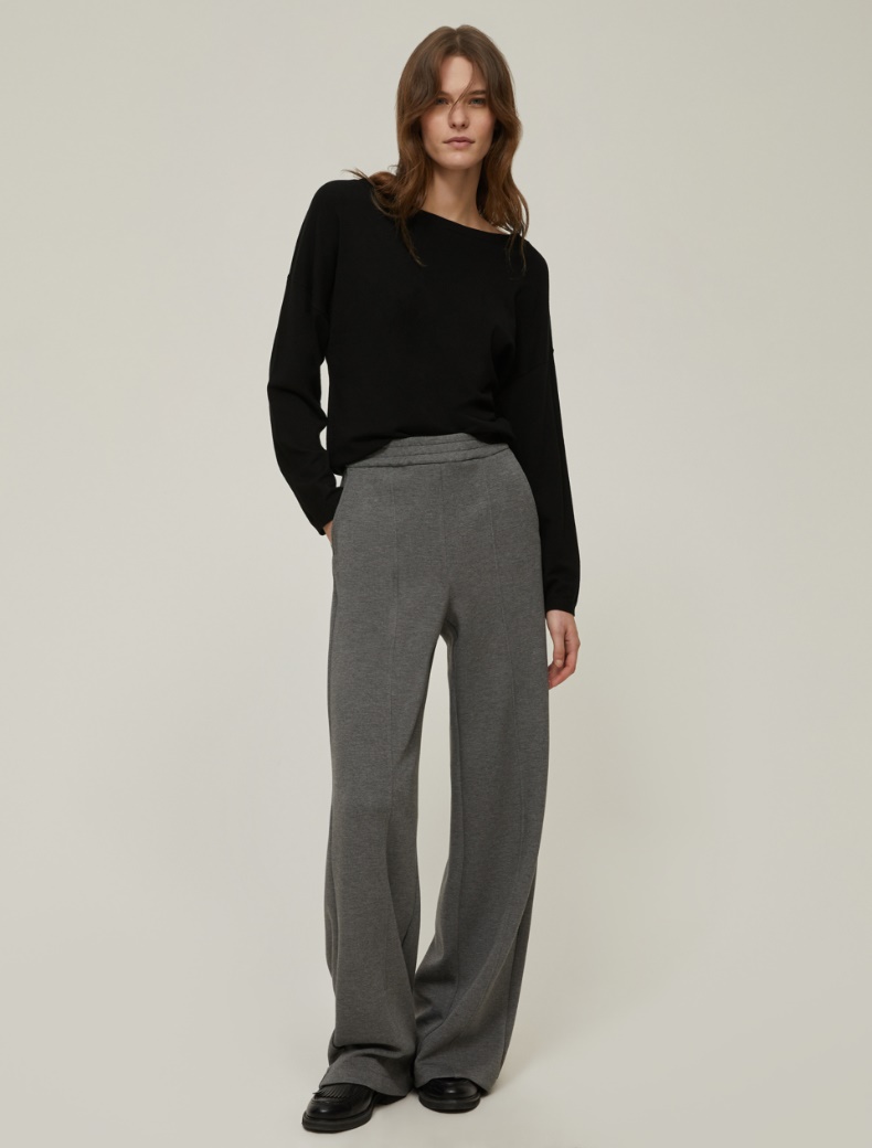 Boat-neck sweater - BLACK - pennyblack