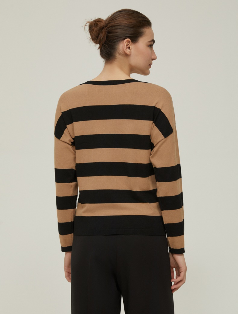 Boat-neck sweater - CAMEL - pennyblack