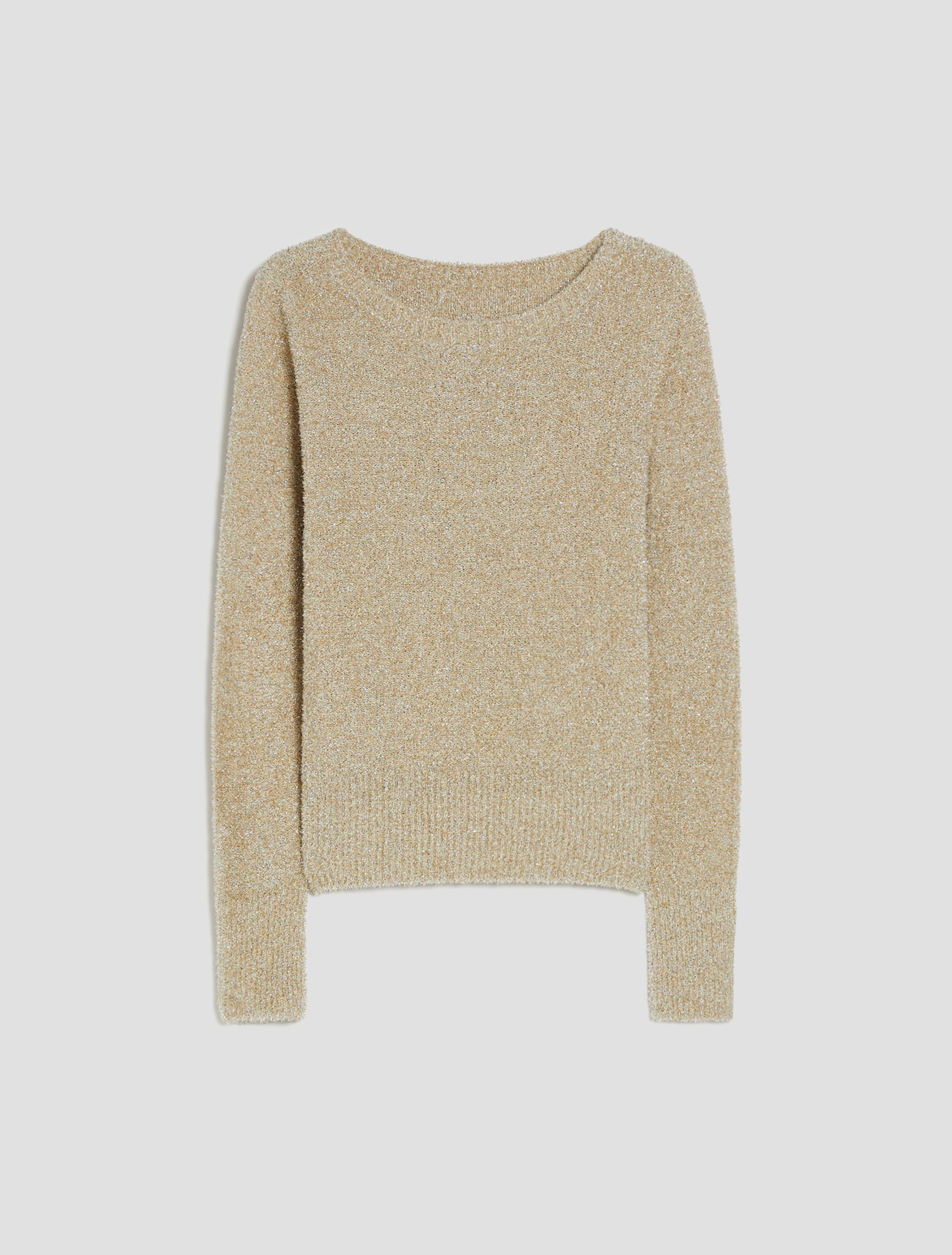 Fluffy lamé knit sweater - GOLD - pennyblack