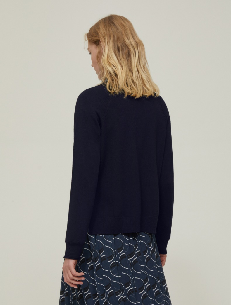 Fine pure wool sweater - NAVY - pennyblack