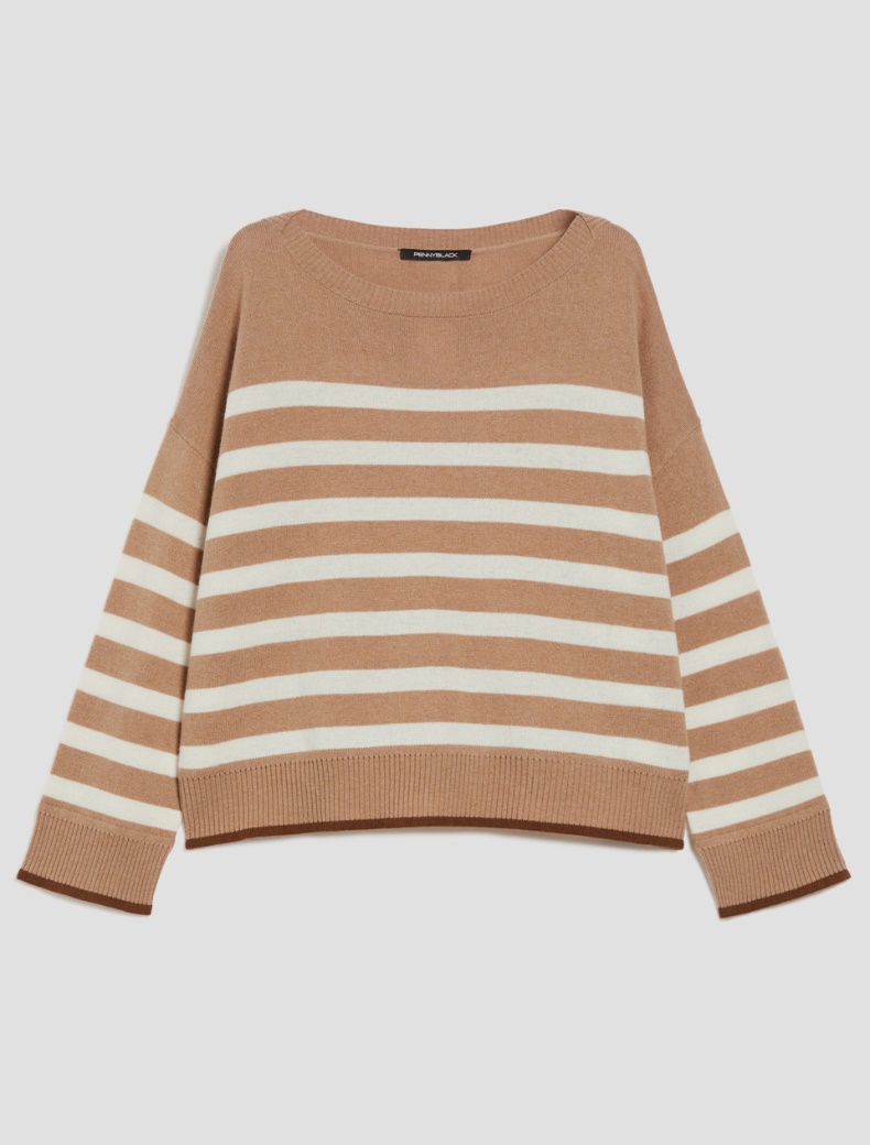 Wool and cashmere sweater - CAMEL - pennyblack