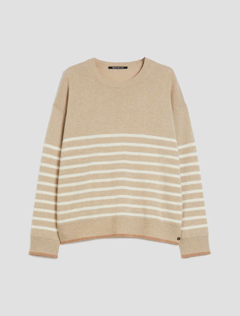Wool and cashmere sweater - BEIGE - pennyblack