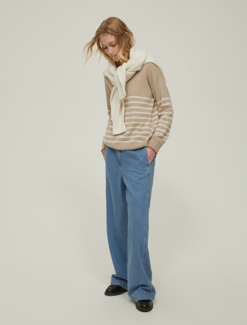 Wool and cashmere sweater - BEIGE - pennyblack