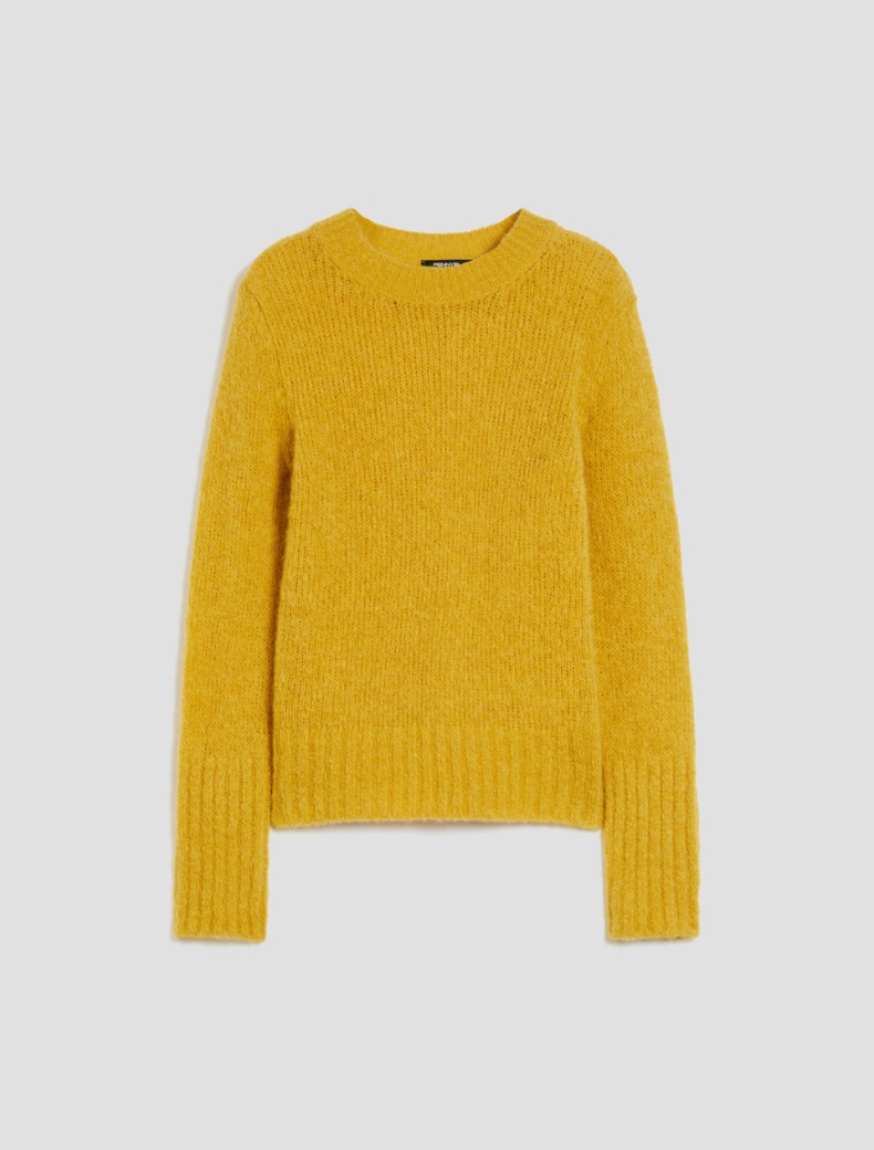 Mohair-blend sweater - MUSTARD - pennyblack