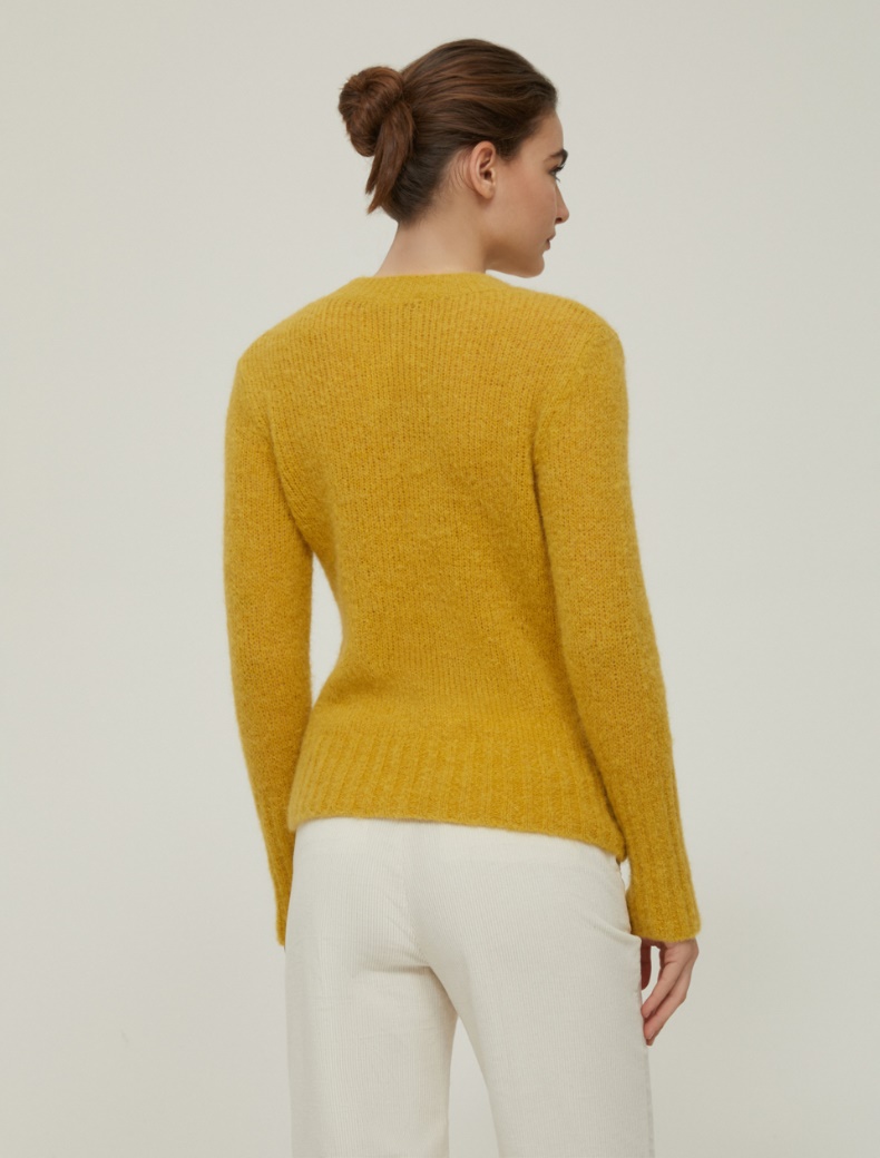 Mohair-blend sweater - MUSTARD - pennyblack