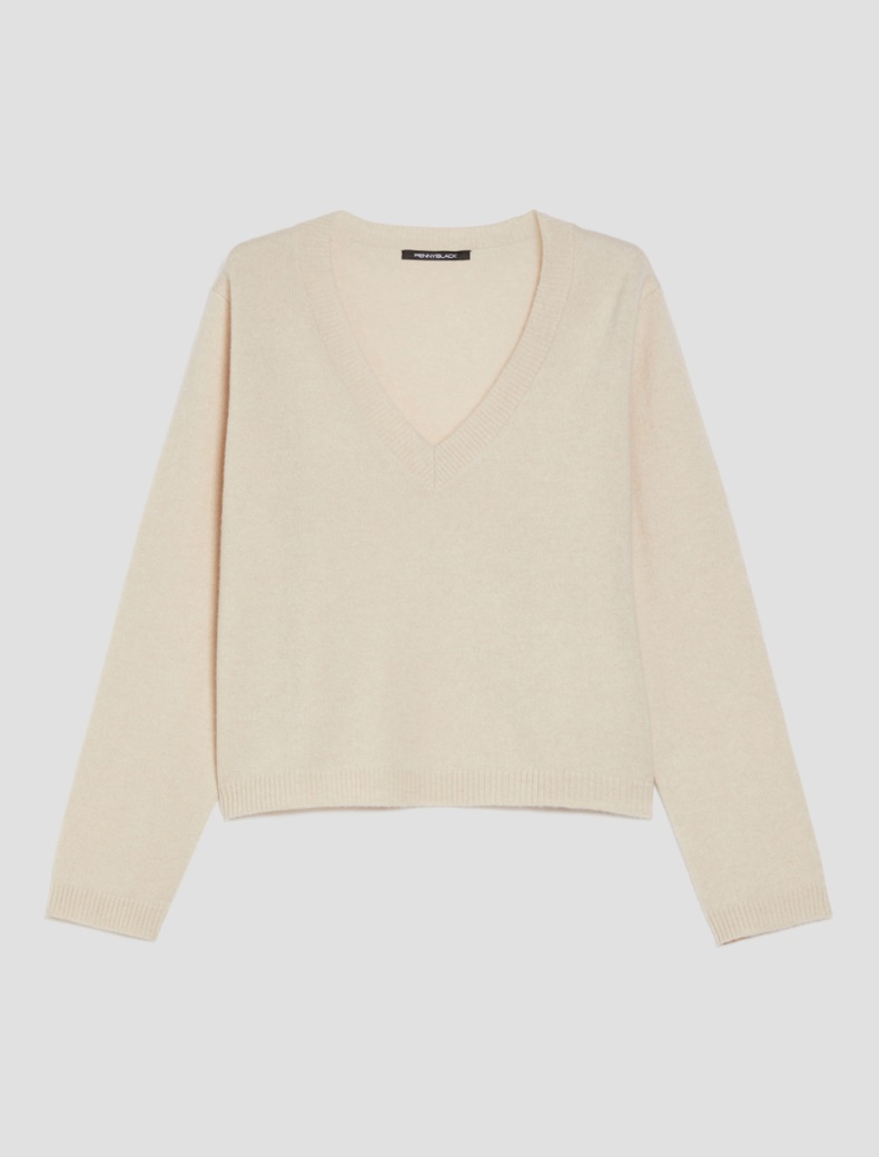 Pure cashmere sweater - BEIGE - pennyblack