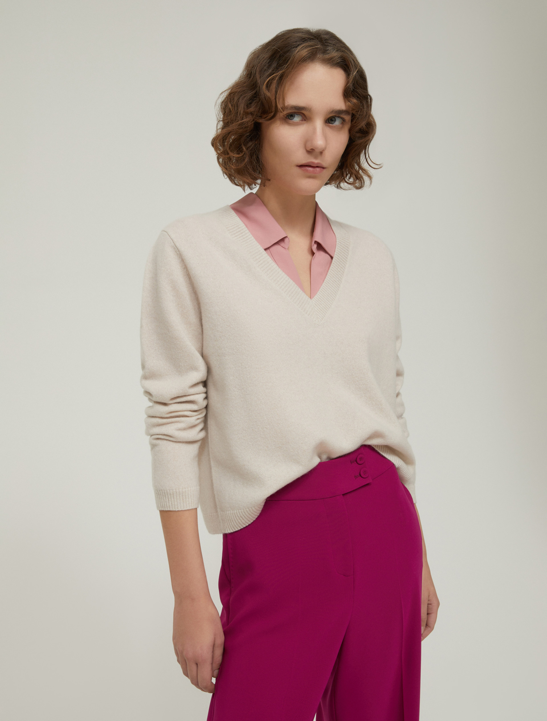 Pure cashmere sweater - BEIGE - pennyblack