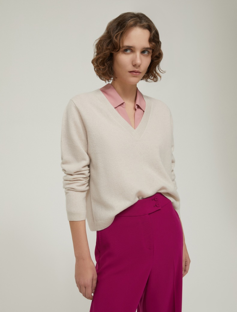 Pure cashmere sweater - BEIGE - pennyblack