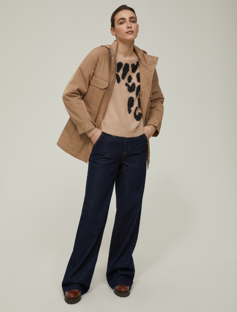 Jacquard inlay sweater - CAMEL - pennyblack