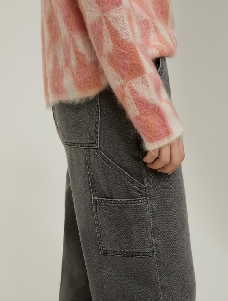 Jacquard mohair sweater - PINK - pennyblack