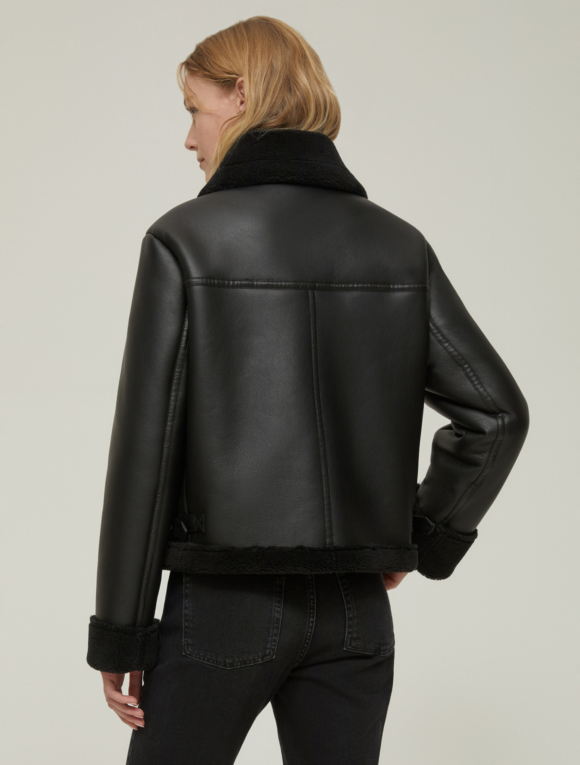 Coated fabric jacket - BLACK - pennyblack