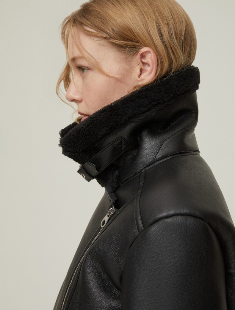 Coated fabric jacket - BLACK - pennyblack