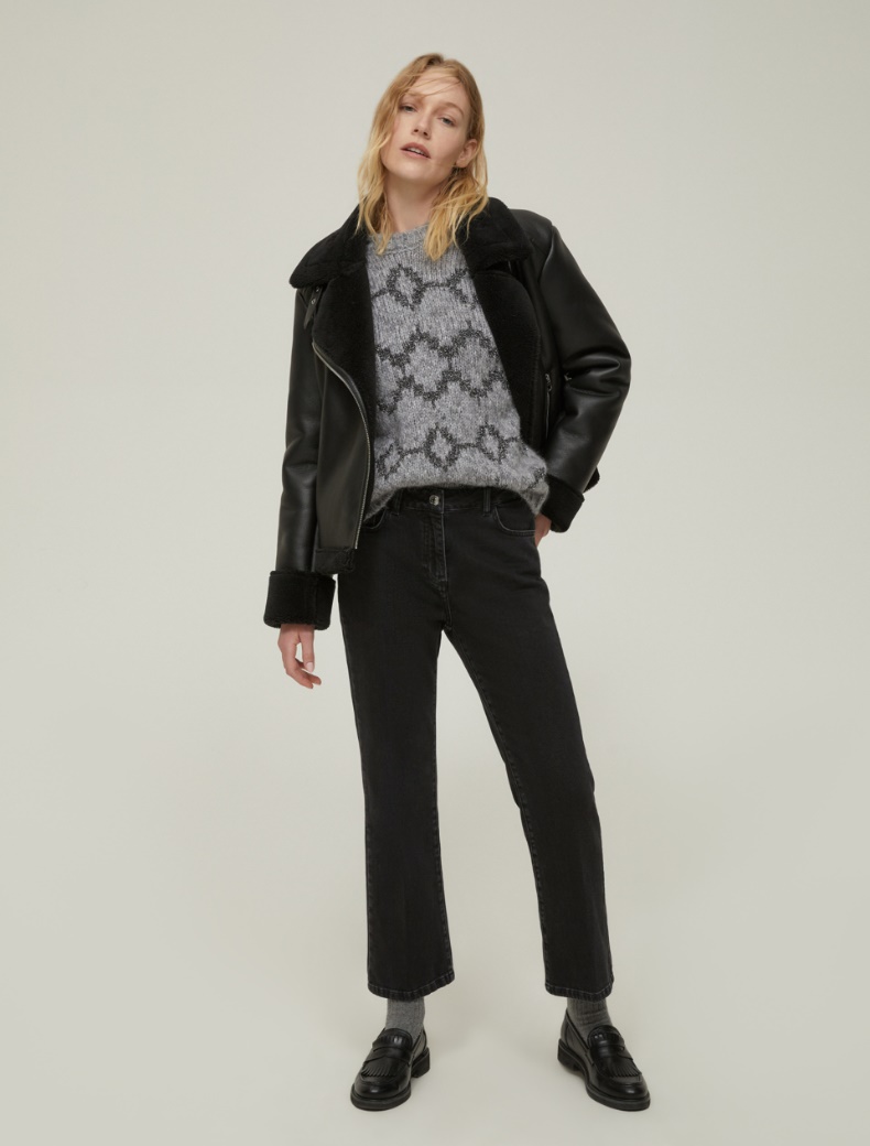 Coated fabric jacket - BLACK - pennyblack