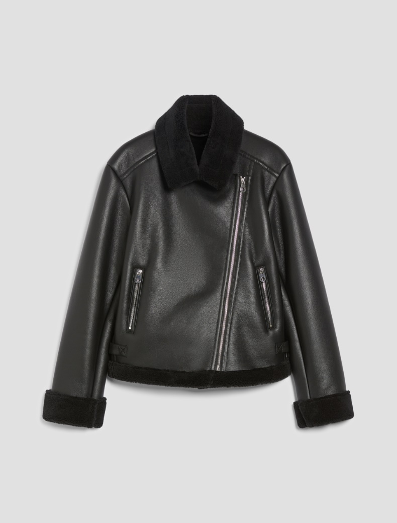 Coated fabric jacket - BLACK - pennyblack