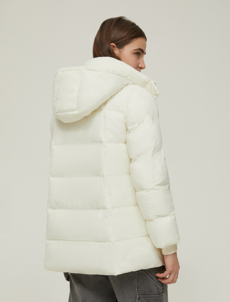 Hooded padded jacket - IVORY - pennyblack